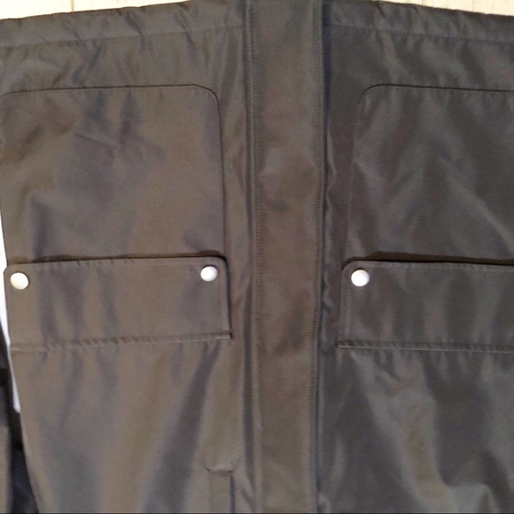 Cole Haan black long sleeve faux fur zip up jacket ski winter coat medium men’s - Picture 5 of 9